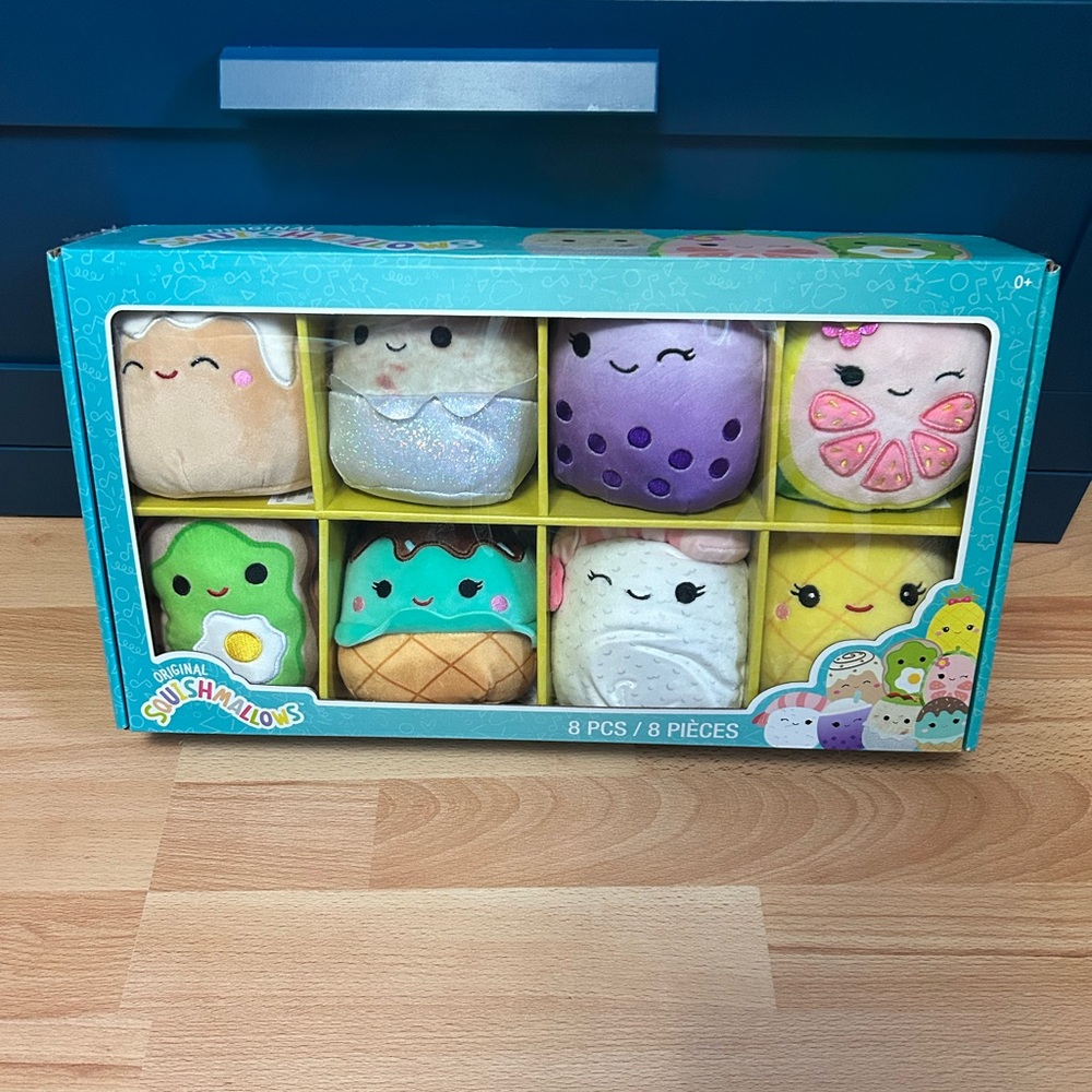 Squishmallows Food 8-Piece Plush Set